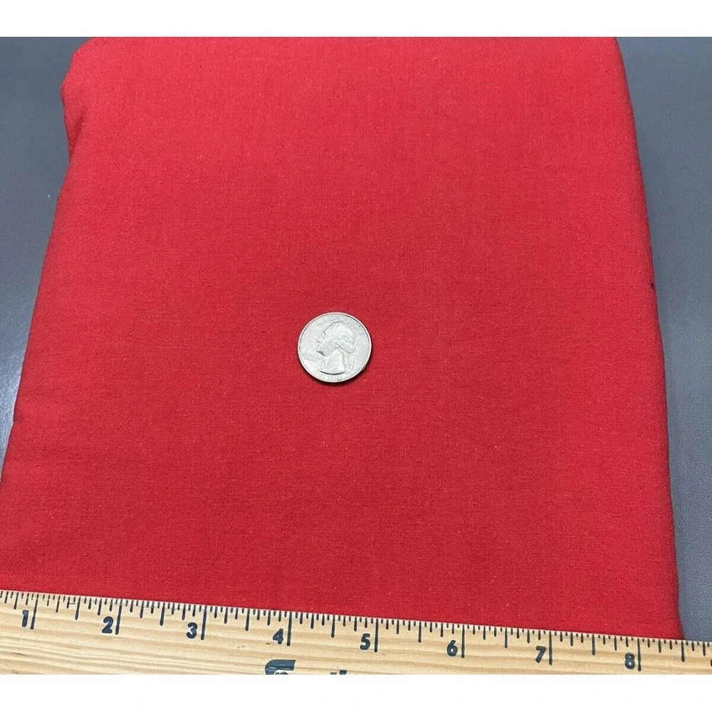 Quilt Craft Fabric 100% Cotton Material Bright Red‎ Solid Color DIY Project Sew